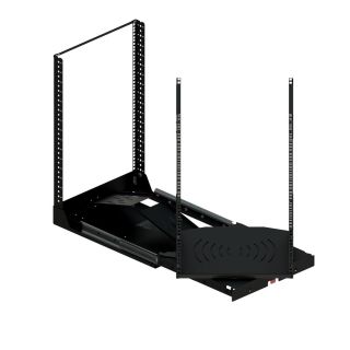 19" ausziehbares und drehbares Rack-System mit 120kg Kapazität - 16RU