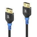 8K Ultra High Speed HDMI Kabel, schwarz, 3.00m, Single Cable