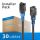 Cat.6a Patch-Kabel, RJ45, U/UTP, schwarz, 5,00m, Installer Pack 30pcs