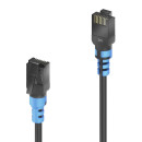 Cat.6a Patch-Kabel, RJ45, U/UTP, schwarz, 5,00m, Single...