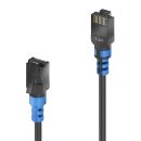 Cat.6a Patch-Kabel, RJ45, U/UTP, schwarz, 1.50m, Single...