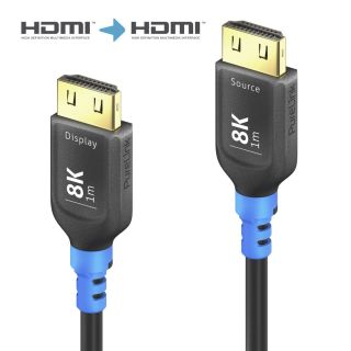 8K Ultra High Speed HDMI AOC Glasfaser Kabel, schwarz, 20.0m, Single Cable