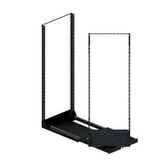 19" ausziehbares und drehbares Rack-System mit 190kg Kapazität - 28RU