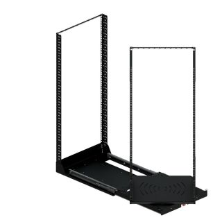 19" ausziehbares und drehbares Rack-System mit 190kg Kapazität - 24RU