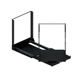 19" ausziehbares und drehbares Rack-System mit 190kg Kapazität - 12RU