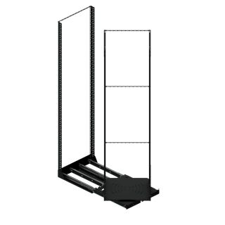 19" ausziehbares und drehbares Rack-System mit 250kg Kapazität - 40RU