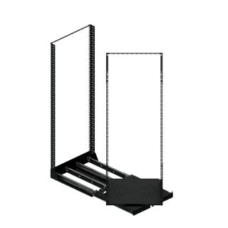 19" ausziehbares und drehbares Rack-System mit 250kg Kapazität - 28RU