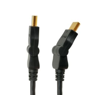 HDSupply High Speed HDMI Kabel mit Ethernet, schwenkbare Stecker, 1,50m