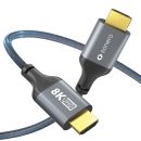 HDMI auf HDMI Kabel - 8K60 - grau/blau - 1.00m