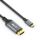 USB-C zu DisplayPort Kabel - 4K60, 21.6Gbps - grau/schwarz - 2.00m