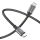 USB-C zu USB-C Kabel - 3.2 Gen 1. 5Gbps, 60W PD, DP Alt Mode - grau/schwarz - 0.50m