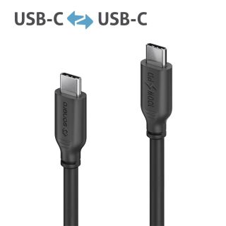 USB-C auf USB-C-Ladekabel - USB 2.0, 100W PD - schwarz - 3.00m