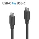 USB-C auf USB-C-Ladekabel - USB 2.0, 100W PD - schwarz - 3.00m