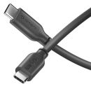 USB-C auf USB-C-Ladekabel - USB 2.0, 60W PD - schwarz - 3.00m