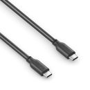 USB-C auf USB-C-Ladekabel - USB 2.0, 60W PD - schwarz - 1,50m