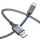 USB-C zu USB-A Ladekabel - USB 2.0, Super-Schnellladung 5V/5A - grau/blau - 1.00m