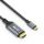 USB-C zu HDMI Kabel - 4K60, 18Gbps - grau/schwarz - 2.00m