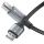 USB 2.0 Kabel - A/B - Aluminium - spacegrau/schwarz - 5.00m