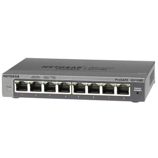 NETGEAR - Switch 8 Port Gigabit Ethernet LAN Switch Plus