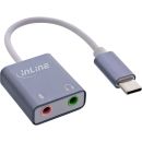 InLine® USB Audio Soundadapter, USB-C Kabel