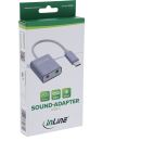 InLine® USB Audio Soundadapter, USB-C Kabel