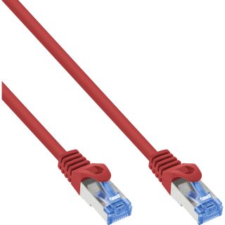 InLine® Patchkabel, Cat.6A, S/FTP, TPE (LSZH), CCA, rot, 7,5m