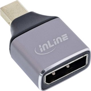 InLine® DisplayPort 1.4 Adapter, DisplayPort Buchse / Mini Displayport Stecker,