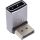 InLine® DisplayPort 1.4 Adapter, DisplayPort Stecker / Buchse, 90° unten, 8K UHD