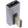 InLine® DisplayPort 1.4 Adapter, DisplayPort St/ Bu, 90° vertikal links, 8K UHD