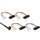 InLine® Mini SAS HD Kabel, SFF-8643 gewinkelt zu 4x...