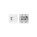 US-D-size Wall-Plate Receiver with White Decora®...