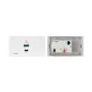 US-D-size Wall-Plate Receiver with White Decora® Design Frame