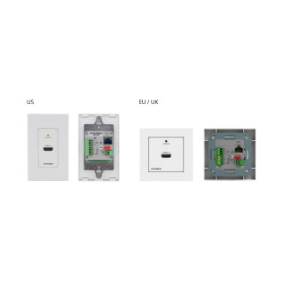 US-D-Wall-Plate mit weißen und schwarzen Decora® Designrahmen-Sets