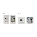 US-D-size Wall-Plate Switcher/Transmitter with White...