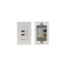 US-D-size Wall-Plate Switcher/Transmitter with White...