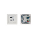 US-D-size Wall-Plate Switcher/Transmitter with White & Black Decora® Design Frame Sets