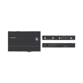 4K60 4:2:0 DisplayPort ++, HDMI & VGA Automatikumschalter mit bidirektionalem PoE über HDBaseT und Maestro Raum Steuerung