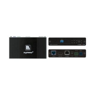 4K60 4: 2: 0 HDMI Bidirektionaler PoE-Empfänger mit Ethernet, RS-232 und IR über Extended-Reach-HDBaseT