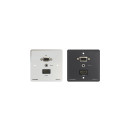 Passive Wall Plate  - 15-pin HD, 3.5mm Audio & HDMI  - US  - black