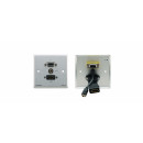 Passive Wall Plate  - 15-pin HD, 3.5mm Audio & HDMI...