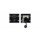 Wall-Plate Einsatz mit HD15-Buchse und 3.5 mm Buchse...