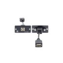 Wall-Plate Einsatz mit USB-B / USB-A Durchgangsverbinder...