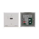 UK-size Wall-Plate Receiver, with White 1-gang Design Frame