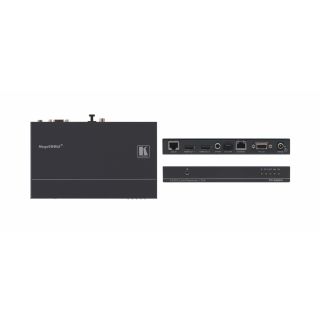 Twisted Pair HDBaseT-Empfänger für HDMI, RS-232, Ethernet und IR mit 2x HDMI-Ausgang