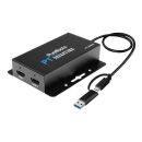 USB 3.2 Gen1 DisplayLink Konverter - Dual Screen 4K 60Hz...