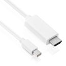 Premium 4K mini DisplayPort / HDMI Kabel - 1.50m, weiß