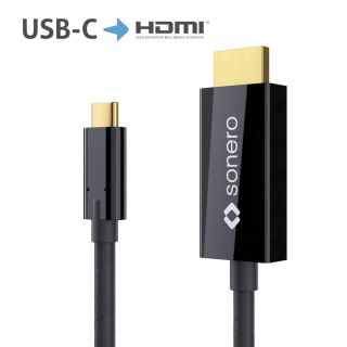 sonero USB-C auf HDMI Kabel - 1,50m - schwarz