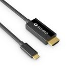 sonero USB-C auf HDMI Kabel - 1,50m - schwarz