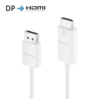 Premium Active 4K DisplayPort / HDMI Kabel - 3.00m, weiß