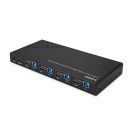 KVM Switch HDMI 4K60, USB 3.0 & Audio, 4 Port